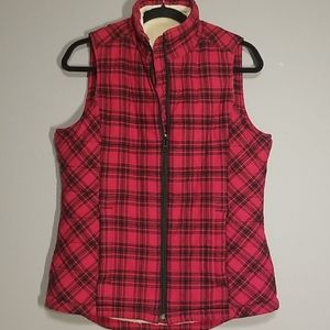 Duluth Women's Plaid Fleece Lined Vest